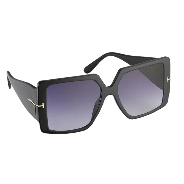 New Ladies Fashion Personality Black Sunglasses Black - Shop at LoveMi