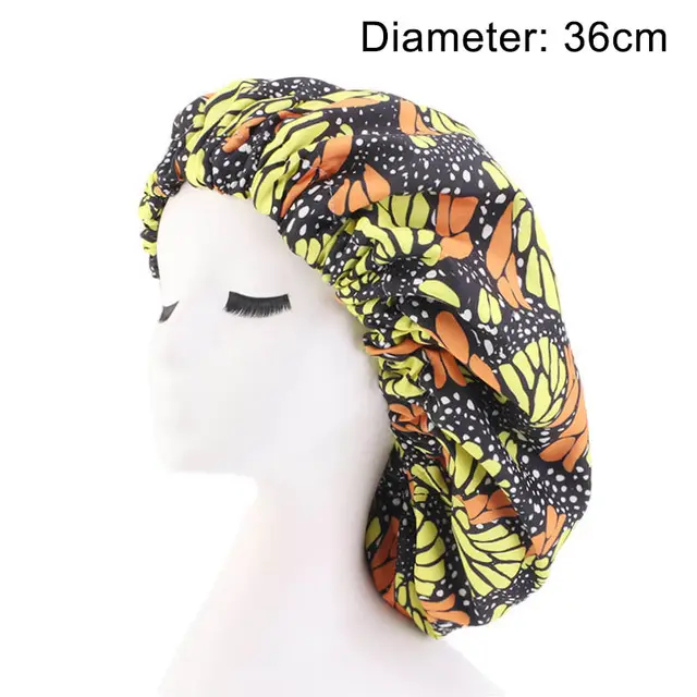 Oversized African Print Double Sleeping Hat Black - Shop at LoveMi