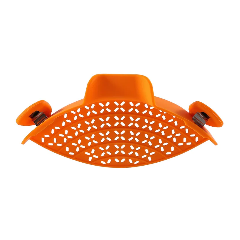 Kitchen Gadgets Silicone Pot Side Drain Stopper Orange - Shop at LoveMi