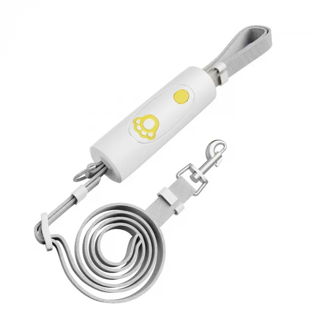 Nylon Small And Medium Pet Dog Elastic Leash White - Shop at LoveMi