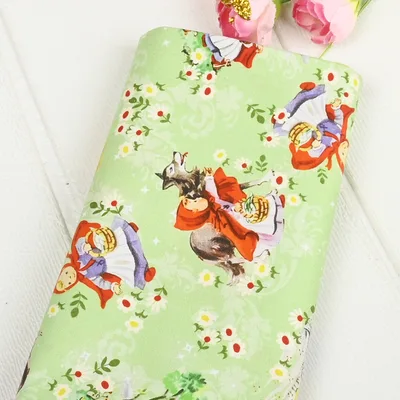 Plain Cotton Fairy Tale Print Fabric Handmade DIY Picture Color - Shop at LoveMi