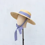Women's Fashion Personality Ribbon Bow Straw Hat - Picture Color-One Size Adjusta - View 1
