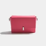 Women's Pearl Hand-held Small Square Simple Shoulder Messenger Bag - Black