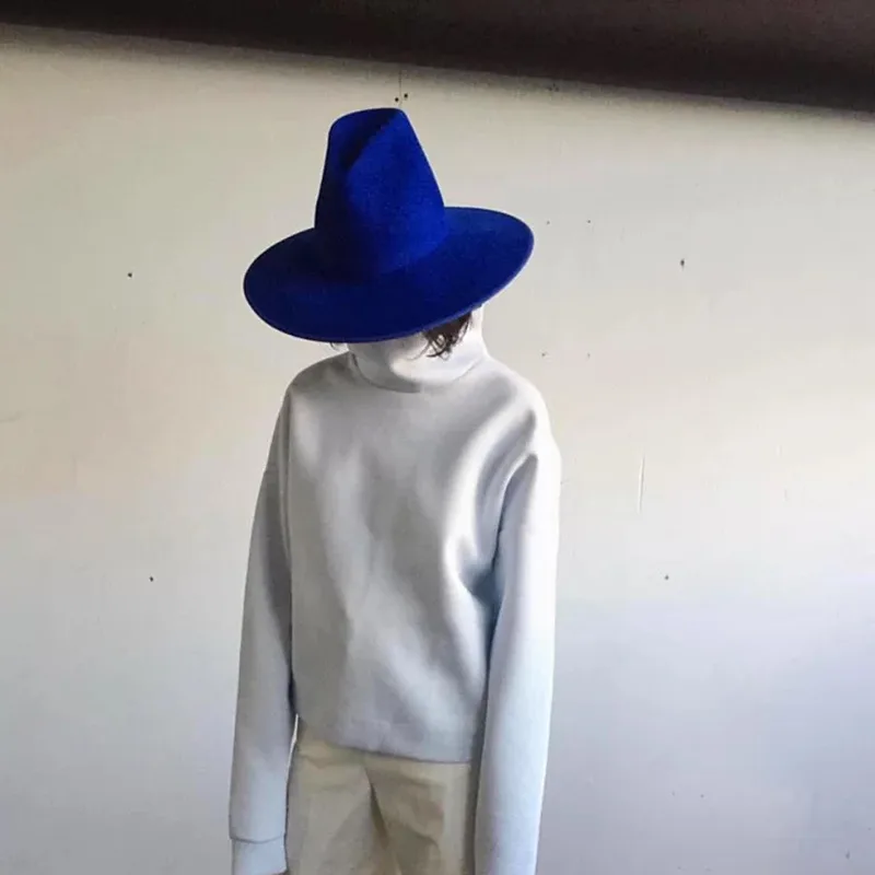 Top Bare Wool Jazz Felt Hat Royal Blue - Shop at LoveMi
