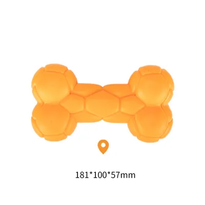 Pet Toy Blow Molding Sound Floating Water Bite Resistant Large Bone Orange - Shop at LoveMi