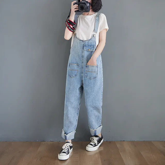Spring New Light Color Loose Look Thin Flanged Harness Women Blue - Shop at LoveMi
