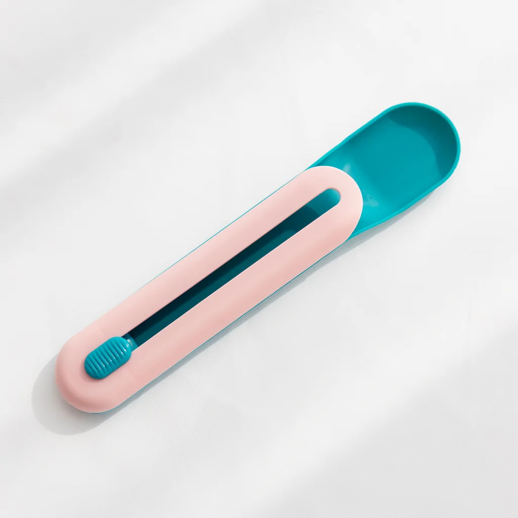 The Hot Cat Strip Spoon Feeder Squeezes Snack Pet Feeding Tools - Pink B