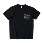 Black T Camo Pocket