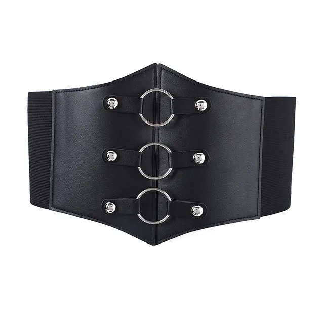 Ladies Fashion Decorative Versatile Elastic Belt Black - Shop at LoveMi