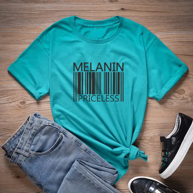 Barcode Trend Street Short Sleeve T Shirt Skyblue Black Word - Shop at LoveMi