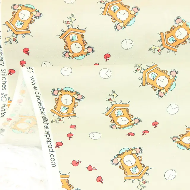 Plain Cotton Fabric Nordic Style Printing Handmade DIY 45Cmx110Cm - Shop at LoveMi