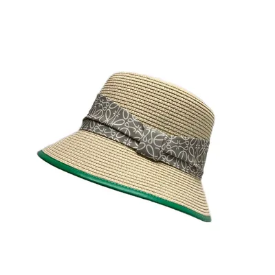 Women's Temperament Ribbon Bucket Hat Beieg B Adjustable - Shop at LoveMi