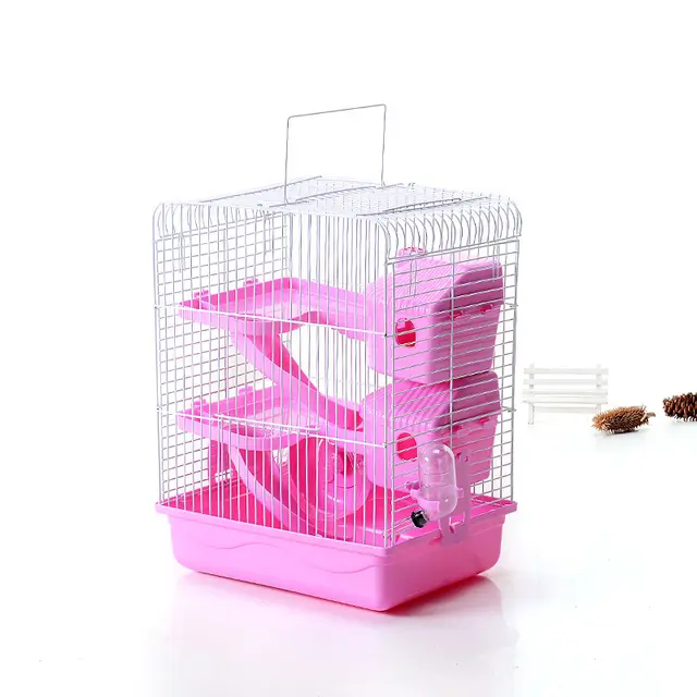 Three storey Hamster Cage Luxury Villa Pink - Shop at LoveMi