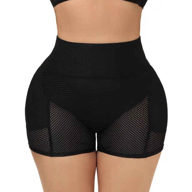 European And American High Waist Hip Lift Belly Pants Black - Shop at LoveMi