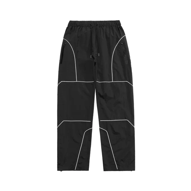 Trousers Full Zipper Loose Casual Pants For Men And Women Black - Shop at LoveMi
