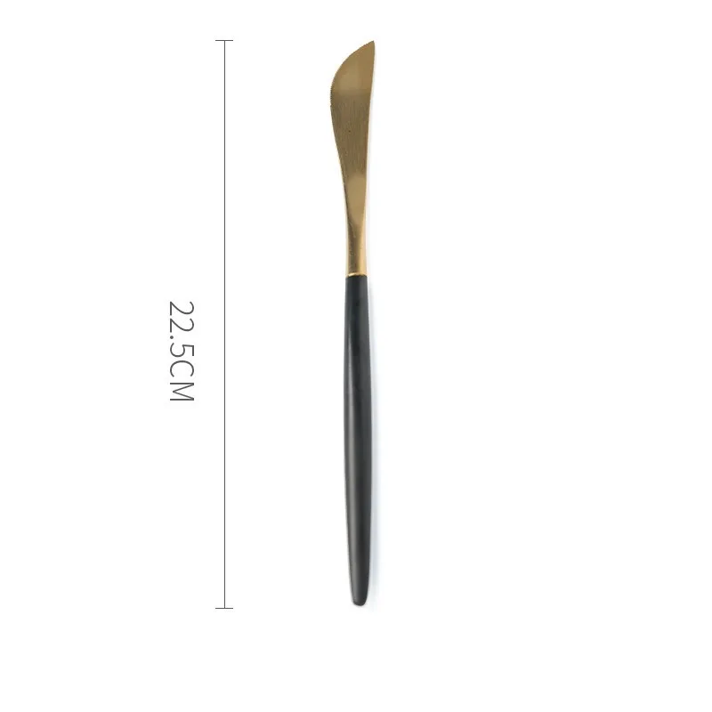 Japanese Style Creative Retro Threaded Household Ceramic Plate Black Gold Main Knife - Shop at LoveMi
