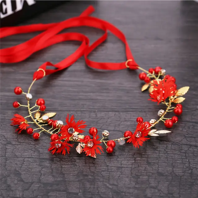 Children's Dress Accessories Girls Headband Garland Red - Shop at LoveMi