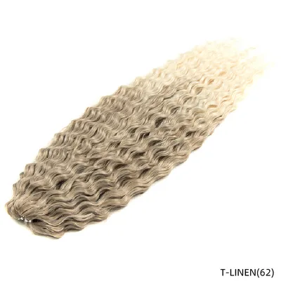 Chemical Fiber Water Ripple Crochet Curls Hair Extensions T Linen62 - Shop at LoveMi