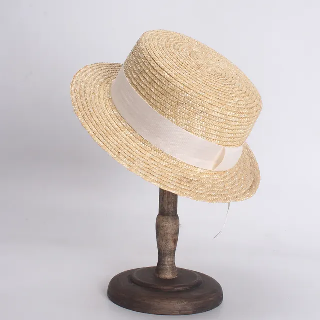 Flat Top Holiday Couple Ladies Straw Sun Hat Khaki - Shop at LoveMi