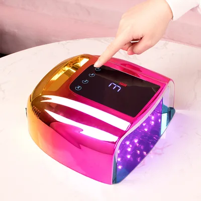 Nail Light Therapy Machine 96W High Power Quick Dry Smart Wireless UV Gradient Gold - Shop at LoveMi