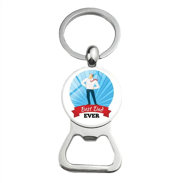 Cute Super Papa Dad Beer Bottle Opener Keychain Design14 - Shop at LoveMi