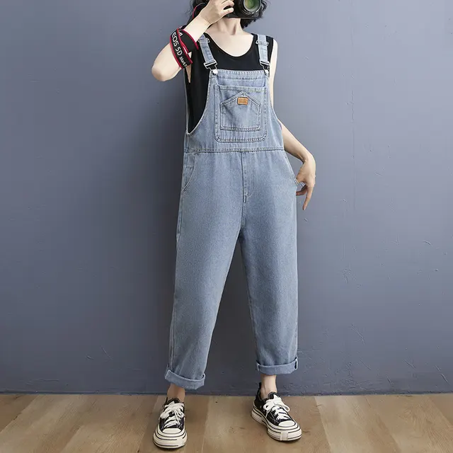Women's Real Wash Washed Denim Overalls - Shop at LoveMi