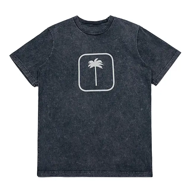 Men's Bottoming Shirt Top Coconut Tree Black - Shop at LoveMi