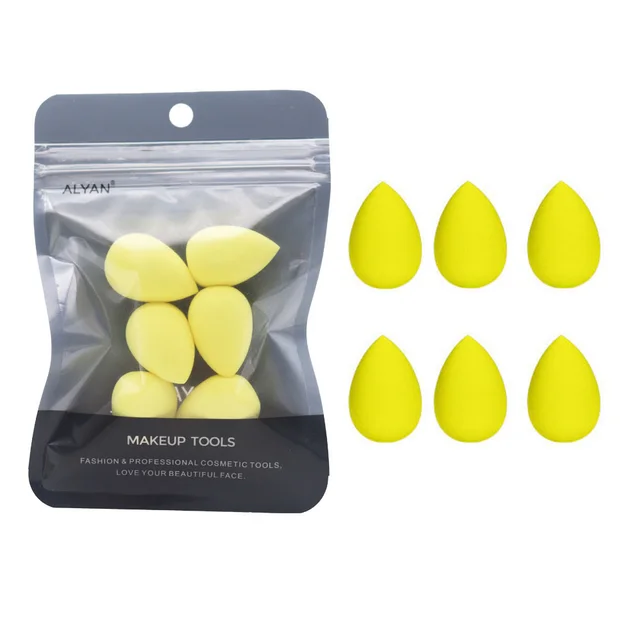 Mini Small Soft Eyeshadow Makeup Egg Puff Yellow - Shop at LoveMi
