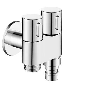 Toilet Booster Spray Gun Double Control Angle Valve Brass Faucet 2Style - Shop at LoveMi