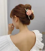 Women's Summer French Style Elegant Hairpin - Pink Rose