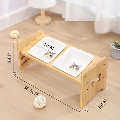 Adjustable Cat Bowl Dog Bowl Neck Protector Pet Supplies 09White - Shop at LoveMi