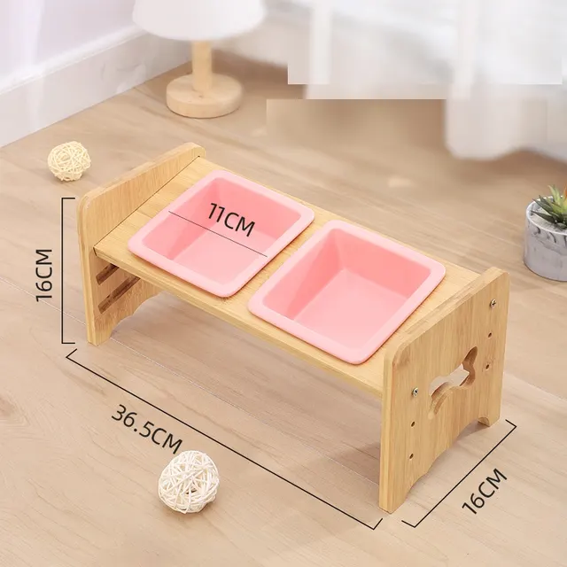 Adjustable Cat Bowl Dog Bowl Neck Protector Pet Supplies Pink - Shop at LoveMi