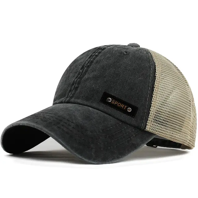 New Cotton Women's Outdoor Baseball Hat Wash Black - Shop at LoveMi