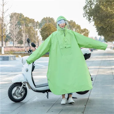 Battery Car Long Plus Riding Poncho Green - Shop at LoveMi