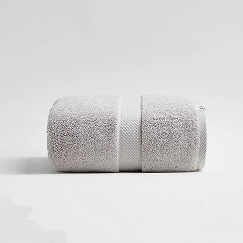 Pure Cotton Absorbent Men's And Women's Bath And Face Quick drying Towel Light Grey - Shop at LoveMi