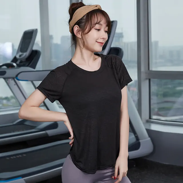 Gym Running Training Loose T Shirt Black - Shop at LoveMi