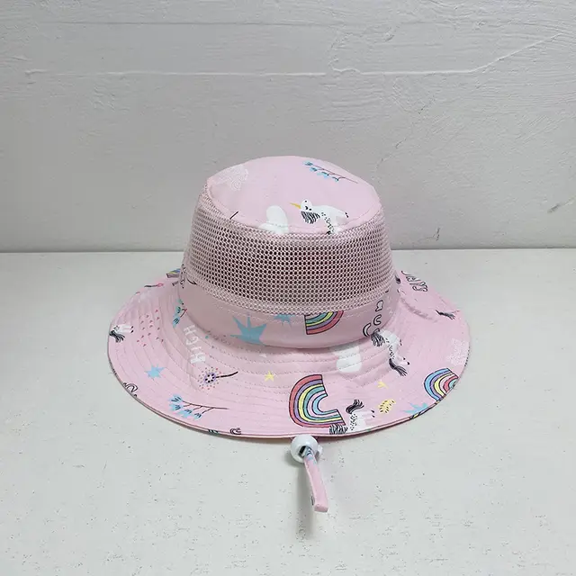 Summer Thin Breathable Mesh Bucket Hat Pink - Shop at LoveMi