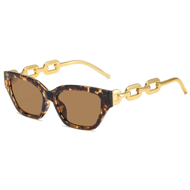New European And American Retro Modern Thick Frame Sunglasses - Bean Flower Frame Tea Slices - View 1