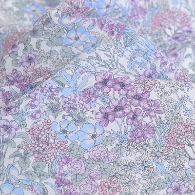 60 High grade Shrink resistant Plain Cotton Fabrics For Handmade Dream Garden Purple - Shop at LoveMi