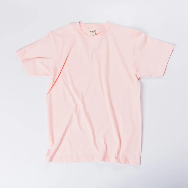 Solid Color Cotton Men's And Women's Short sleeved T shirts Pink - Shop at LoveMi