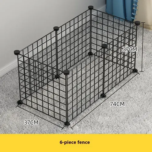Small Dog Indoor Home Isolation Fence Cage 6 Iron Nets 12 Clips 1 Malle - Shop at LoveMi