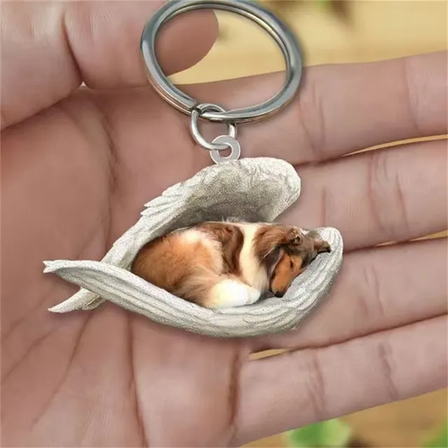 Creative Sleeping Angel Pet Keychain Pendant Style2 - Shop at LoveMi