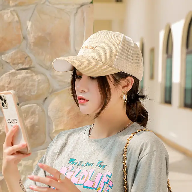 Women's New Fashion Outdoor Leisure Sun Protection Hat Khaki - Shop at LoveMi