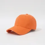 New Hard Top Solid Color Simple Fashion Household Baseball Hat - Orange