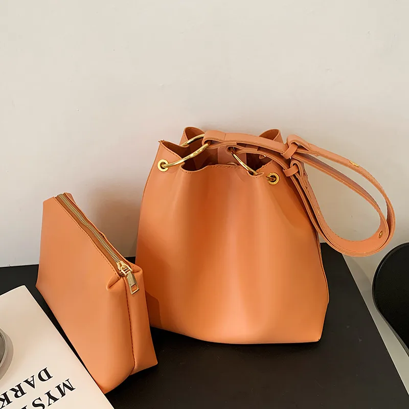 Large capacity Women's Simple And Casual Bag Orange - Shop at LoveMi