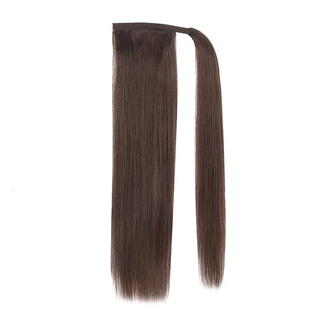 Human Hair Wig Female European And American Wig Female Ponytail Dark Medium Range - Shop at LoveMi