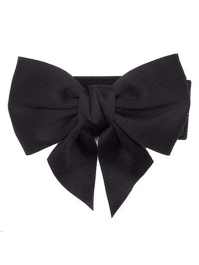 Elastic Ladies Fashion Bow Elastic Waistband Black - Shop at LoveMi