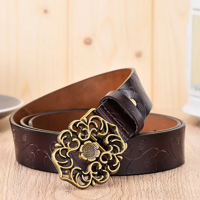 Women's Wide Simple Student Korean Style Fashion Casual Pants Belt Coffee - Shop at LoveMi