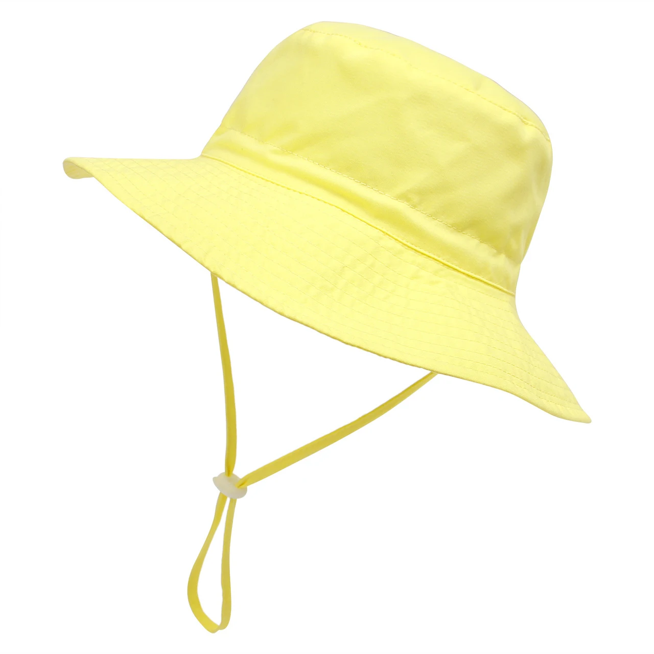 Baby Girl Breathable Parent-child Beach Fisherman Hat - Yellow