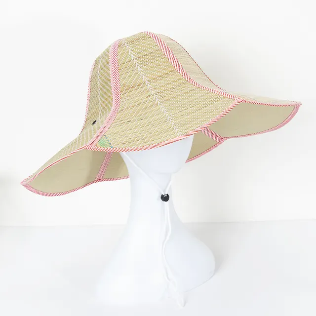 Summer Foldable Portable Pastoral Style Sun Hat Pink - Shop at LoveMi